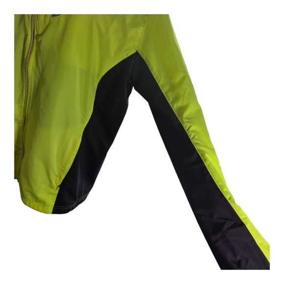 Adidas Bright Yellow  Windbreaker with Black Details Size XL - Picture 3 of 11